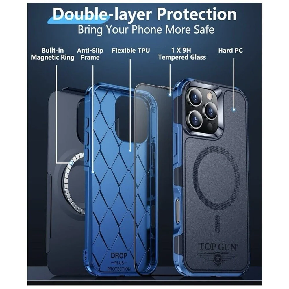 Top Gun Magnetic for iPhone 16 Pro Case, 6.3